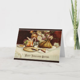 Hearty Erntedank Dinner Feiertagskarte