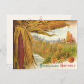 Hearty Erntedank Grußkarten Postkarte (Vorne/Hinten)