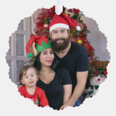 Hearty Portuty Weihnachtsbauble Ornament Karte (Rückseite)