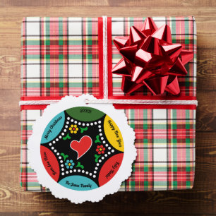 Hearty Portuty Weihnachtsbauble Ornament Karte