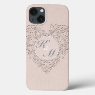 HeartyChic Korallenwäsche Damask Herz Case-Mate iPhone Hülle