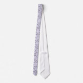 HeartyChic Lavender Leinen Damask Herz Krawatte (Rückseite)