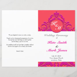 HeartyParty - Himbeere & Magenta Damask Herz