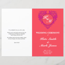 HeartyParty - Himbeere & Magenta Damask Herz