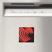 HeartZoomRed Magnet (In Situ (Geschirrspüler))