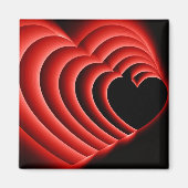 HeartZoomRed Magnet (Vorne)
