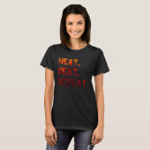Heat Beat Repeat Blacksmith Anvil Bladesmith Forge T-Shirt (Vorne ganz)