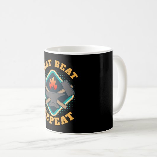 Heat Beat Repeat Blacksmith Kaffeetasse (VorderseiteRechts)