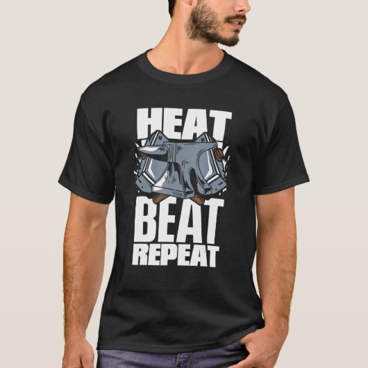 Heat Beat Wiederholung Hobby Legend Schmieden Anvi T-Shirt (Vorderseite)