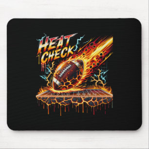 Heat Check Flaming Footll Drip Grafik Für Männer J Mousepad