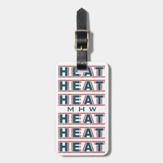 HEAT-Gepäckmarke Gepäckanhänger (Vorderseite vertikal)