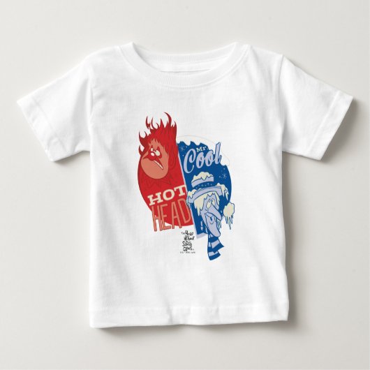 Heat Miser Hot Head & Snow Miser Mr. Cool Baby T-shirt (Vorderseite)