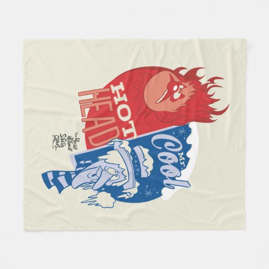 Heat Miser Hot Head & Snow Miser Mr. Cool Fleecedecke (Vorderseite (Horizontal))
