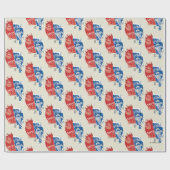 Heat Miser Hot Head & Snow Miser Mr. Cool Geschenkpapier (Flach)