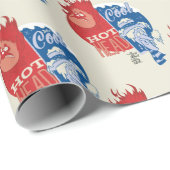 Heat Miser Hot Head & Snow Miser Mr. Cool Geschenkpapier (Rolleneckpunkt)