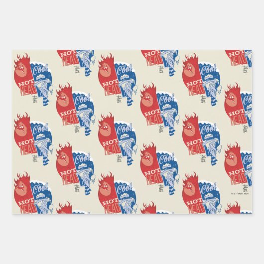 Heat Miser Hot Head & Snow Miser Mr. Cool Geschenkpapier Set (Vorderseite 3)