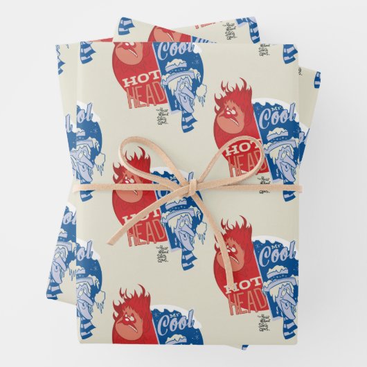 Heat Miser Hot Head & Snow Miser Mr. Cool Geschenkpapier Set (Beispiel)