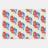 Heat Miser Hot Head & Snow Miser Mr. Cool Geschenkpapier Set (Vorderseite)