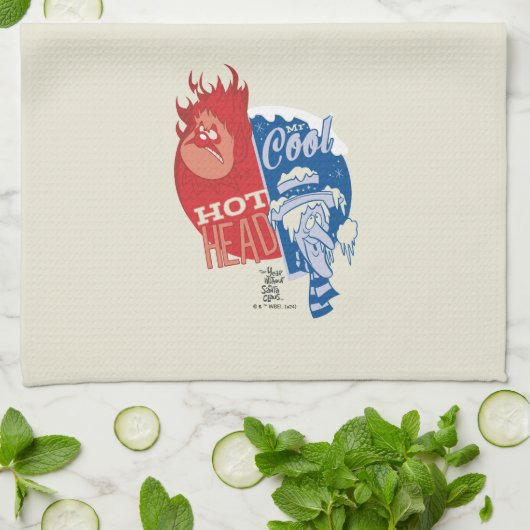 Heat Miser Hot Head & Snow Miser Mr. Cool Geschirrtuch (Gefaltet)