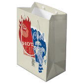 Heat Miser Hot Head & Snow Miser Mr. Cool Mittlere Geschenktüte (Rückseite Schrägansicht)