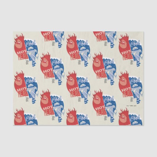 Heat Miser Hot Head & Snow Miser Mr. Cool Seidenpapier (Vorderseite)