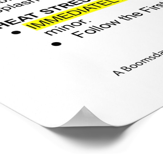 Heat Stress Illness Prevention Basics Poster (Ecke)