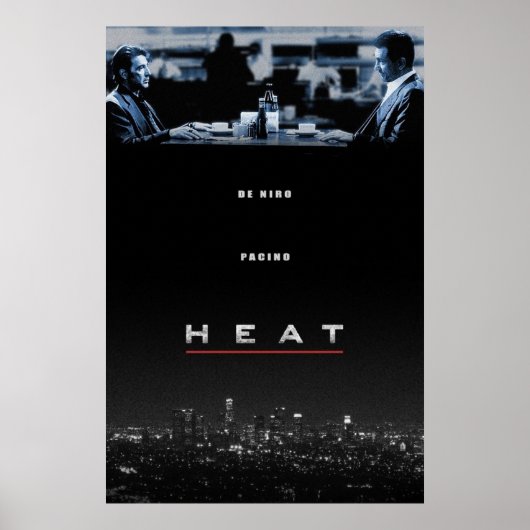 Heat unter Leitung von Michael Mann Robert De Niro Poster (Vorne)