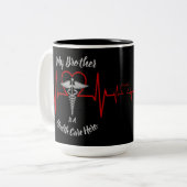 Heath Care Hero Brother Zweifarbige Tasse (Vorderseite Links)