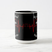 Heath Care Hero Husband Zweifarbige Tasse (Mittel)