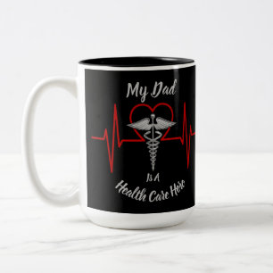 Heath Care Hero Vater Zweifarbige Tasse