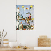 Heath Robinson Illustration Zuhause Comforts W Hea Poster (Küche)