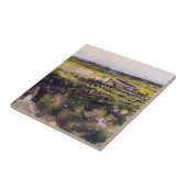 Heath with Wheelbarrow by Vincent van Gogh Fliese (Seite)