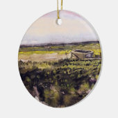 Heath with Wheelbarrow by Vincent van Gogh Keramik Ornament (Links)