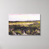 Heath with Wheelbarrow by Vincent van Gogh Leinwanddruck (Vorderseite)