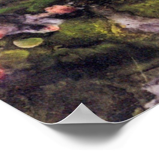 Heath with Wheelbarrow by Vincent van Gogh Poster (Ecke)