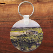 Heath with Wheelbarrow by Vincent van Gogh Schlüsselanhänger (Vorderseite)