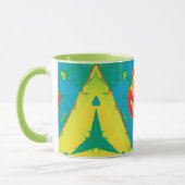 HEATH ~ Zany 3D ~ Gelb Rot Blau Tasse (Links)