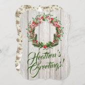 Heathen Grüße! Atheist Holiday Card Feiertagskarte (Vorne/Hinten)