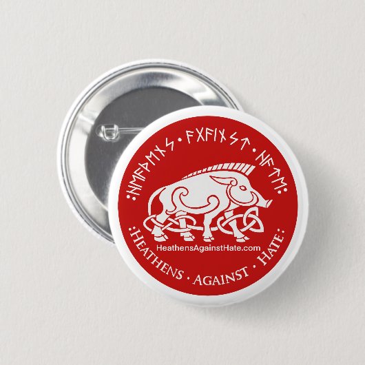 Heathens Against Hate Button (Vorne & Hinten)