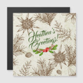 Heathen's Greetings Atheist Magnet Card (Vorne/Hinten)