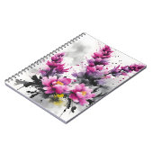 Heather - Aquarellblumen Notizblock (Linke Seite)