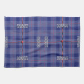 Heather Blue Kariert Handtuch (Horizontal)