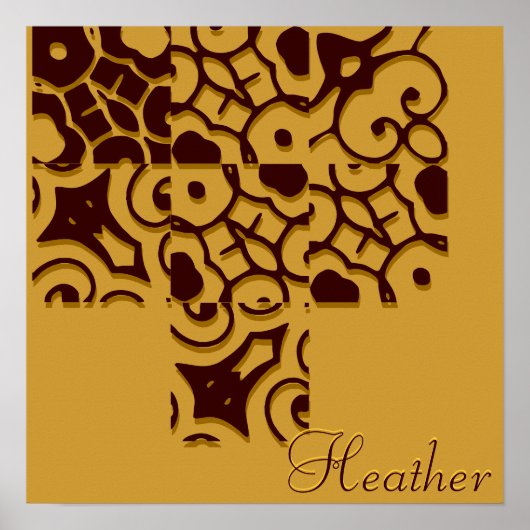 Heather Designer Name Poster (Vorne)