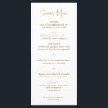 Heather Elegant Gold Minimal Moderne Hochzeit Menükarte<br><div class="desc">Moderne Imitate goldene Hochzeitsmenü mit einem einfachen Design mit dem Header in einer eleganten Skripttypografie und Ihre Speisekarte in einem minimalistischen Sans Serif Schriftart. Dieses schicke Hochzeitsmenü passt gut zu jedem Hochzeitsstil.</div>