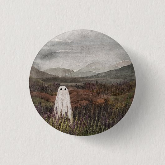 Heather Ghost Button (Vorderseite)