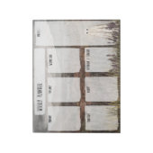 Heather Ghost Weekly Planner Notizblock (Rotiert)