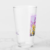 Heather Gorse Floral Butterfly Personalisiert Glas (Rechts)