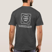 Heather Gray Logo Uniform Mitarbeiter T-Shirt (Rückseite)