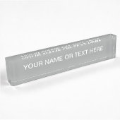 Heather Gray Solid Color Anpassen Namensplakette