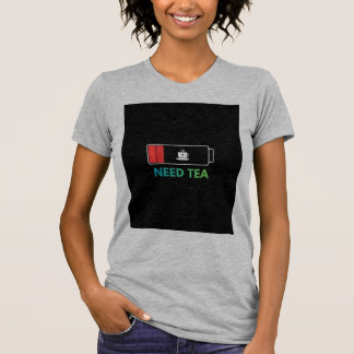 Heather-Grey-T-Shirt mit Teedesign T-Shirt